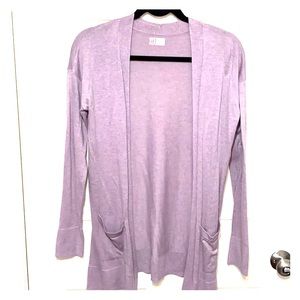 Lilac thin cotton cardigan